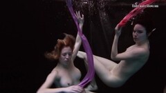 Kinky Underwater hot girls swimming naked Thumb