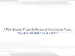 ALLIE'S SECRET SEX TAPE – HOMEMADE AMATEUR WIFE Thumb