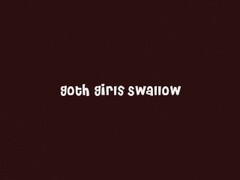 Goth Girl Swallows Cum Thumb