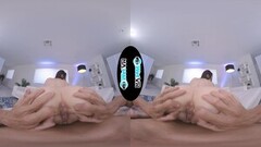 Brunette Cums Hard On Big Dick In VR Thumb