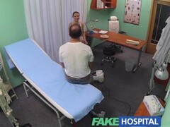 Fake Hospital Sexy nurse joins the doctor and the cleaner for an amazing threesome Thumb