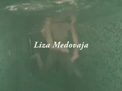 Tight pussy brunette Liza Medovaja underwater Thumb
