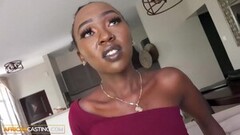 Cute Petite Ebony Newbie Would Do Anything For A Job Thumb
