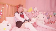 horny step-DADDY'_S GIRL sits on a bottle after SCHOOL Thumb