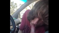 Long thick dick buddy feeds in car again Thumb
