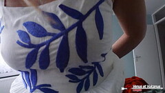 Stepmom Reads a Book and Plays With My Dick? When Alone in the Bedroom! Thumb