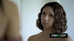 Horny boyfriend happy to please his girlfriend Kimora Quin and her stepsister Madi Laine Thumb
