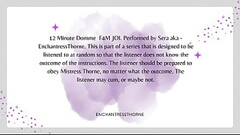 F4M FemDom JOI Denial 5 Thumb