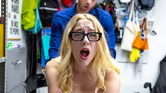 Blonde Shoplifter Taken to Back Office for Interrogation - Lifterhub Thumb