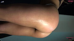 Spanking this big ass very hard with a whip until her buttocks are very red Thumb