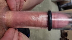 Milking Machine Session.12 - Straight Uncut Hairy Tradie Visitor with Big Balls Thumb