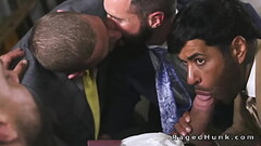 Big cock boss anal fucks realtors in suits Thumb