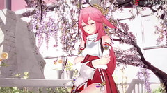 Yae Miko Sucking &amp_ Fucking | 1 | Genshin Impact | Full &amp_ Full POV version on PTRN and Sheer: Thumb