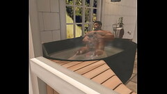 drone catches handsome hunk cam heyward in bathroom jerking Thumb