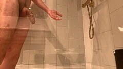 Boy with a uncut dick showering Thumb