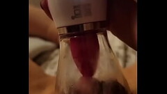 Sugar mommy playing with her clitoris sucker Thumb