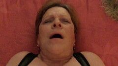 Granny Carmen'_s Stick &amp_ Dick Closeup Fucks Thumb
