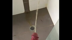 Pissing in shower Thumb