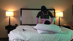 Trans Woman in Chastity Fucked Reverse Cowgirl Thumb