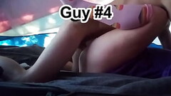 Girlfriend Lexxxylegz gets a creampie gangbang at a party Thumb