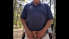 Chris horny had to stop and strip in parkinglot Thumb