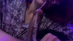 Pajamas BJ... Wouldn&acute_t let me go to bed before I suck his cock Thumb