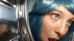 Her Naked Butt Got Stuck in the Washing Machine Thumb