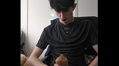 Young boy edges with pocket pussy Thumb