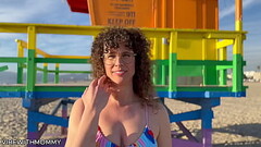 Jewish MILF Picks Up Random Guy for Sex at The Beach and FUCKED by Stranger in Bikini Thumb