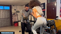 FAKE PERSONAL TRAINER with BEATRICE SEGRETI FUCKING A TEEN CURLY BRUNETTE AFTER A WORKOUT Thumb