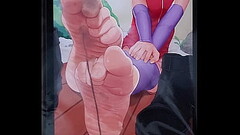 Sarada Uchiha'_s feet cum tribute Thumb