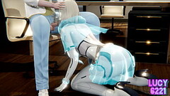 Test company'_s newly developed prototype AI customer service robot Thumb