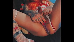 Trans nurse plays with his dick and hole Thumb