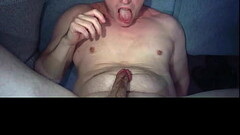 Jerking off and cumming in my own mouth Thumb