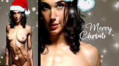 Christmas Special: Grinch Powerfully Cum with Sperm from a Green Dick and poured cum on a Sexy Brune Thumb
