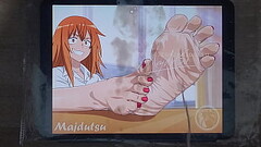 Maki Gamou'_s feet cum tribute Thumb