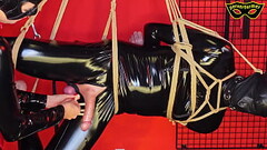 Helpless Shibari Slave Jerked off With Steel Wool Thumb