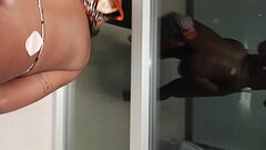 SQUIRTING IN LAS VEGAS HOTEL WINDOW Thumb