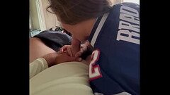 Sucking on my cock during the game Thumb