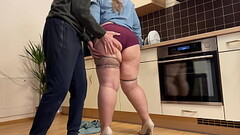 Cum flows down the ass and sexy legs in my Stepmother-in-law'_s stockings Thumb