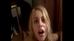 blonde sexy babe rimming and suck dick with cumshot Thumb