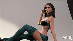 FashionBusiness - beautiful model shows how to work E1 #5 Thumb