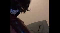 Femboy deepthroating a dildo Thumb