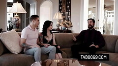 Sexy teen slut Anna de Ville fucks with her boyfriend and his stepdad Thumb