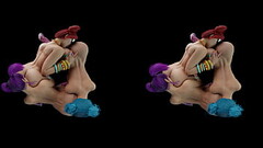 VReal 18K US Cracs Lesbian Triangle Licking Assholes - Cyberpunk 2077 Parody Thumb