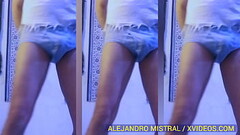 V&iacute_deo fetiche en trusa azul Alejandro Mistral Thumb