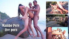 Cute Brazilian Heloa Green fucked in front of more than 60 people at the beach (DAP, DP, Anal, Publi Thumb