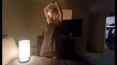 My sexy wife does loose towel dance before sex Thumb