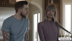 Skinny Trans Woman Itzel Saenz analed in the kitchen Thumb