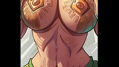 Girl showing off big tits (Ai ) anime Thumb